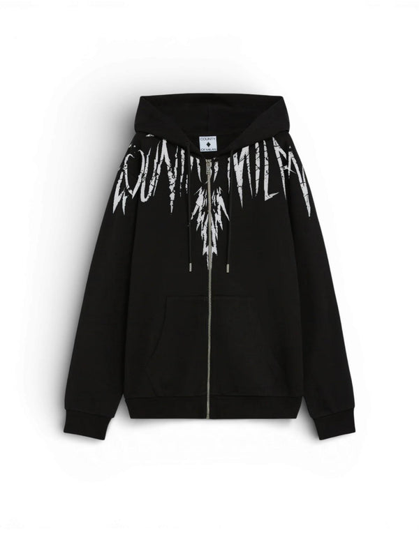 County of Milan S6CMMAZH001 Felpa con zip uomo