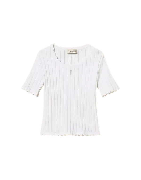 261GJ3015 00526 Maglia fitted a costine 261GJ3015 00526 Twinset 