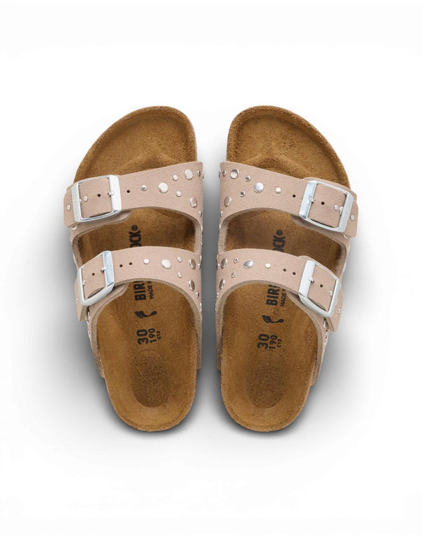 1031708 GRAY TAUPE Arizona Rivet Border Kids 1031708 GRAY TAUPE Birkenstock 