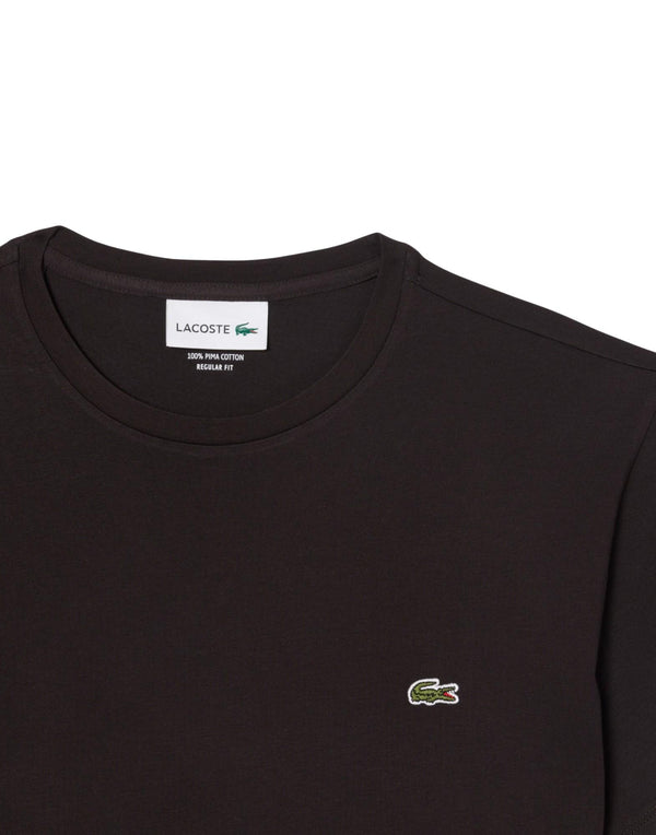 Lacoste T-shirt in cotone Pima T-shirt uomo marrone immagine 2