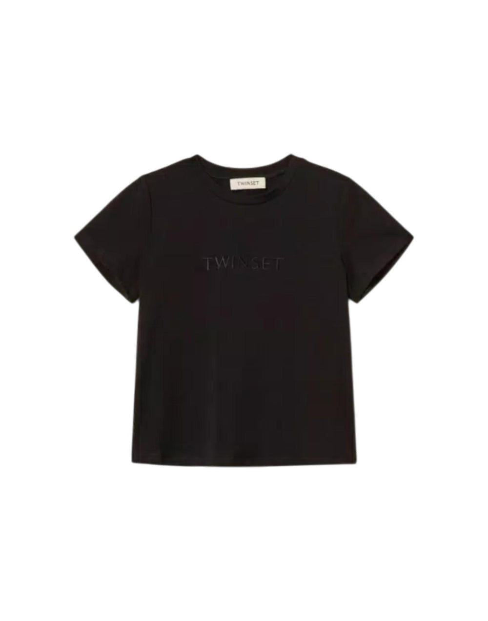 261GJ2252 00006 T-shirt regular con logo ricamato 261GJ2252 00006 Twinset 