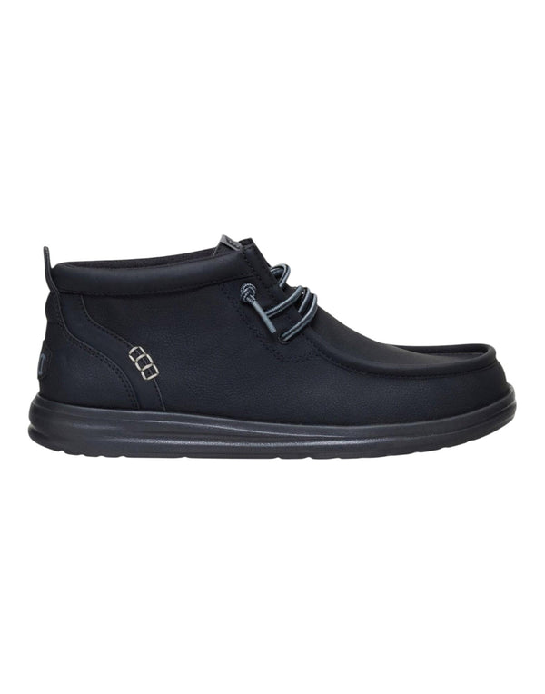 Hey Dude Wally Mid Gripr Classic Scarpe Stringate uomo nero