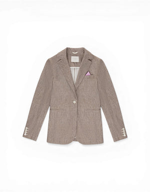 FD3930 NOMAD Giacca Slim Long Micro Herringbone Premium Piquet FD3930 NOMAD Circolo 1901 