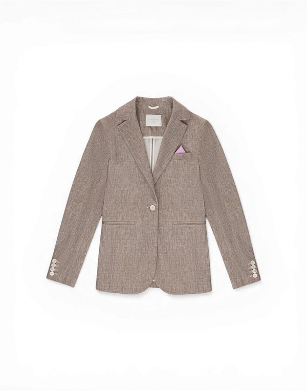 FD3930 NOMAD Giacca Slim Long Micro Herringbone Premium Piquet FD3930 NOMAD Circolo 1901 