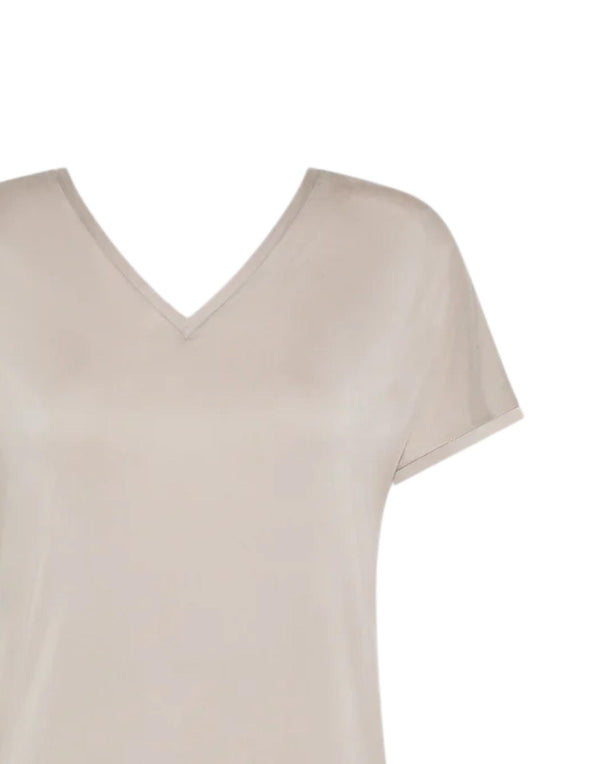 26710 85 Cupro V-Neck Wom Shirty 26710 85 RRD 