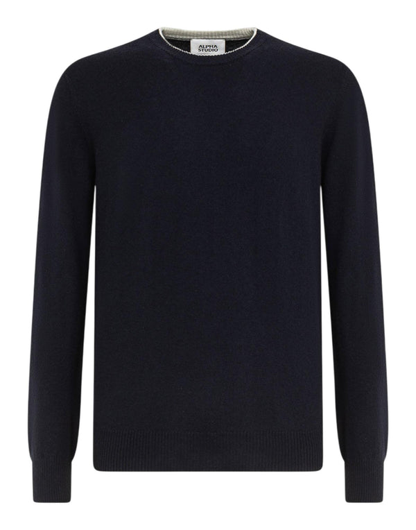 AU3100C 1001 Maglia Girocollo AU3100C 1001 Alpha Studio 