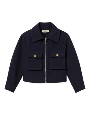 252GJ2151 11956 Caban in Panno con Zip 252GJ2151 11956 Twinset 