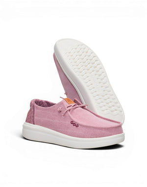 Hey Dude Wendy Rise Chambray Grid Mocassino donna rose purple immagine 3