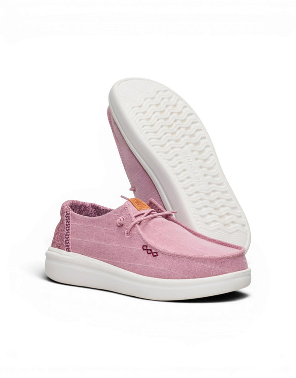 Hey Dude Wendy Rise Chambray Grid Mocassino donna rose purple immagine 3
