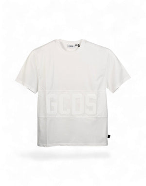 GCDS Band Logo Nylon Regular T-shirt uomo
