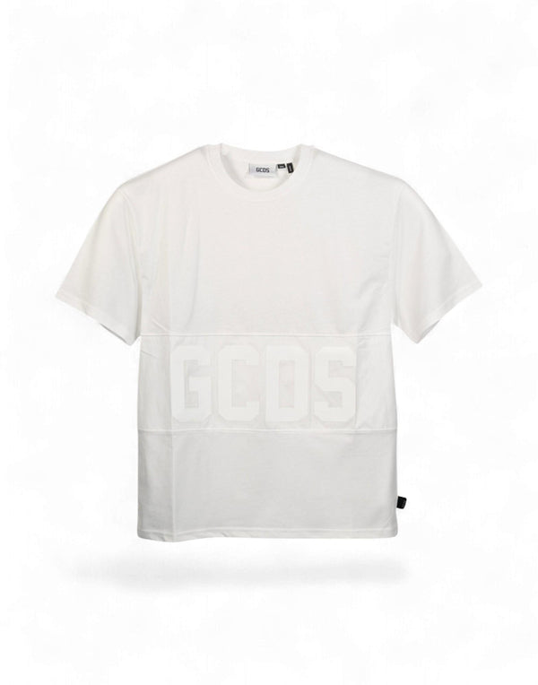 GCDS Band Logo Nylon Regular T-shirt uomo