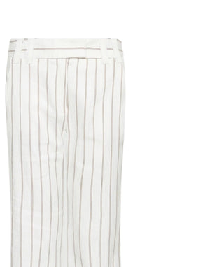 2613131112200 001 Pantalone flare in lino e cotone 2613131112200 001 Marella 