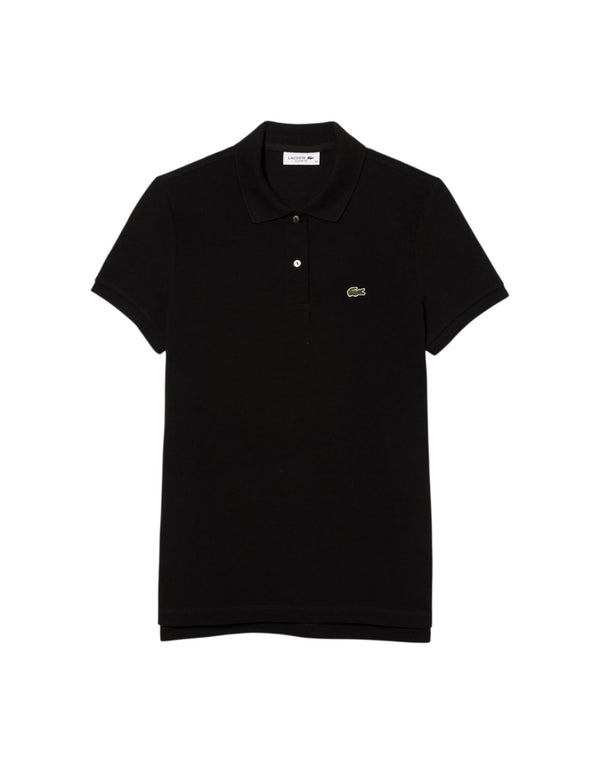 Lacoste Polo regular fit petit piqué Polo donna nero
