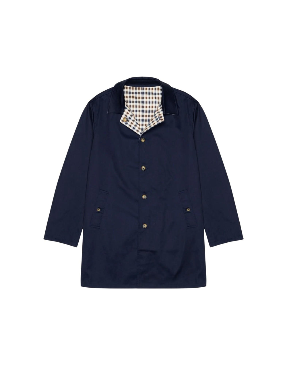 AA_A005_JK003 NAVY Archival Reversible Mid Coat AA_A005_JK003 NAVY AQUASCUTUM 