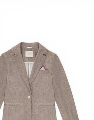 FD3930 NOMAD Giacca Slim Long Micro Herringbone Premium Piquet FD3930 NOMAD Circolo 1901 