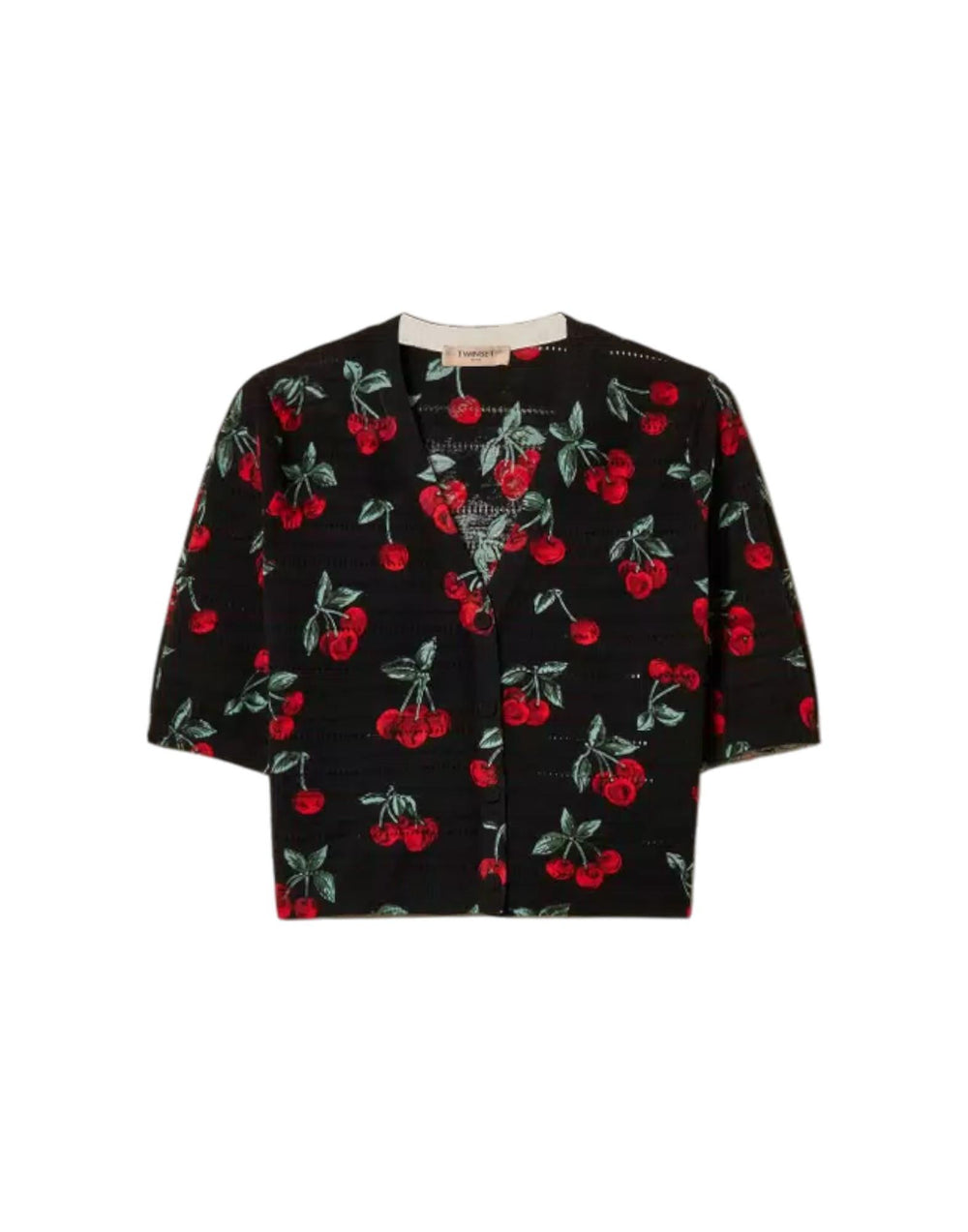 261TT3270 13500 Cardigan con stampa ciliegie 261TT3270 13500 Twinset 