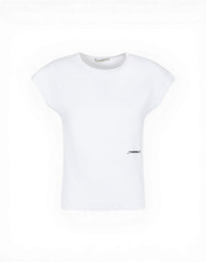 Hinnominate T-Shirt Mezza Manica In Costina T-shirt donna bianco