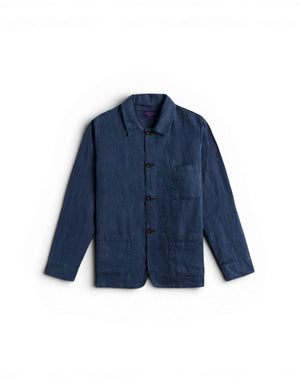 SS26.062 NAVY labura linen 100% lino SS26.062 NAVY Portuguese Flannel 