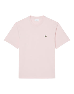 Lacoste T-shirt in cotone T-shirt uomo rosa
