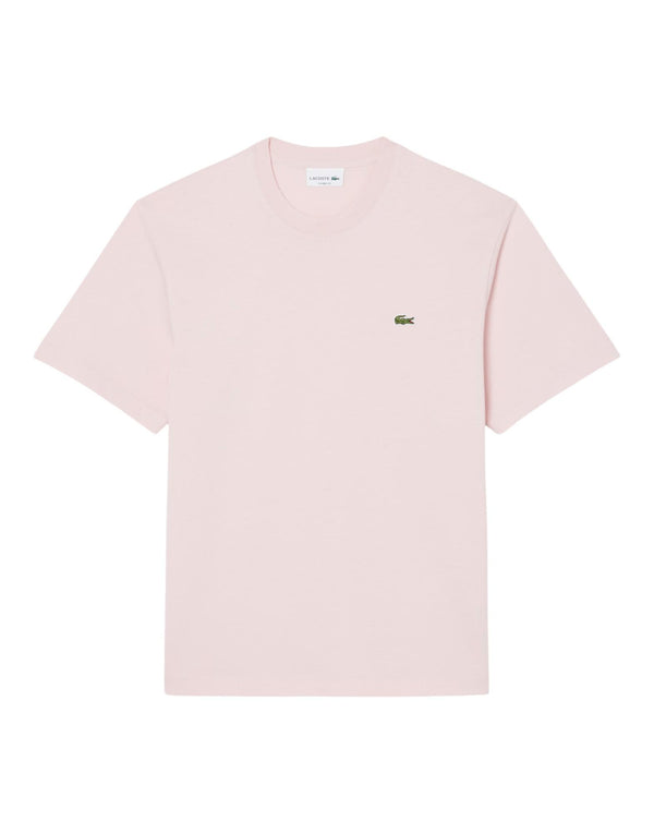 Lacoste T-shirt in cotone T-shirt uomo rosa