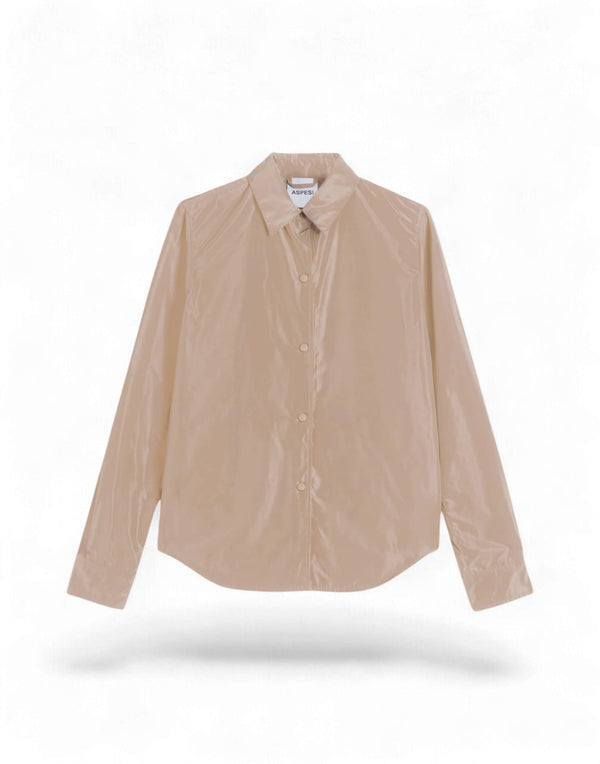 Aspesi Giacca Camicia Poliestere Tecnico Camicia donna beige