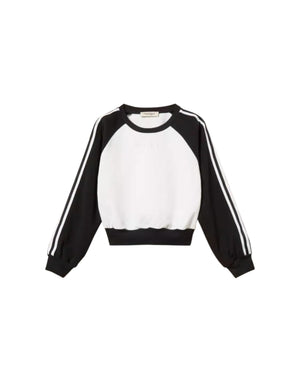 261GJ2230 02722 Felpa color block con righe 261GJ2230 02722 Twinset 