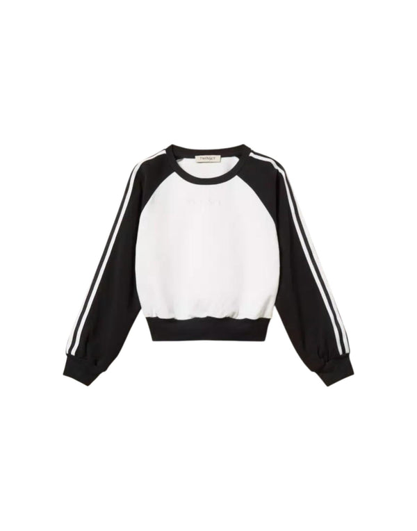 261GJ2230 02722 Felpa color block con righe 261GJ2230 02722 Twinset 