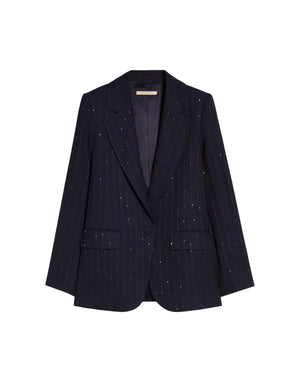 Pennyblack Blazer gessato Giacca donna blu
