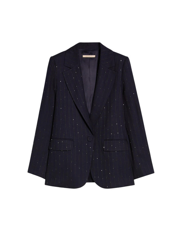Pennyblack Blazer gessato Giacca donna blu