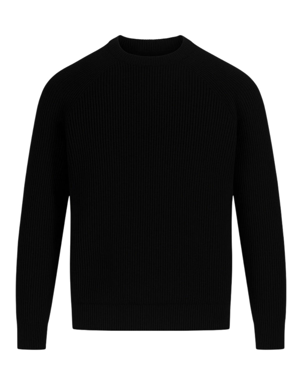 MARE003 00 BLACK Crewneck Ribbed Knit MARE003 00 BLACK MC2 Saint Barth 
