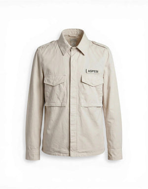 A CE10 G178 85177 Camicia Militare Cotone Tinto Capo A CE10 G178 85177 Aspesi 