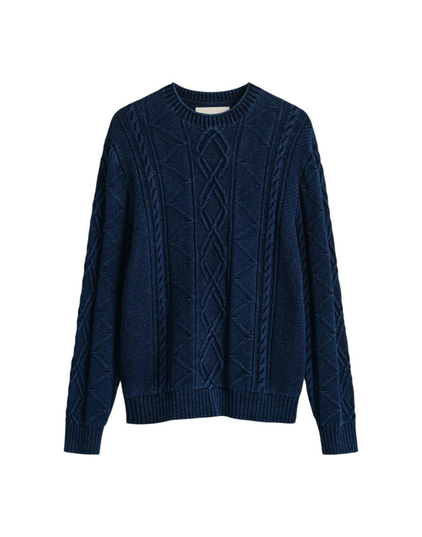 2601.8030279 432 Maglia a trecce Indigo 2601.8030279 432 Gant 
