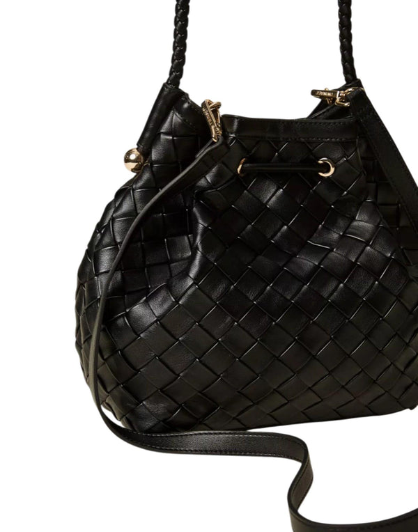 261TB7302 00006 Borsa a secchiello intrecciata a mano 261TB7302 00006 Twinset 