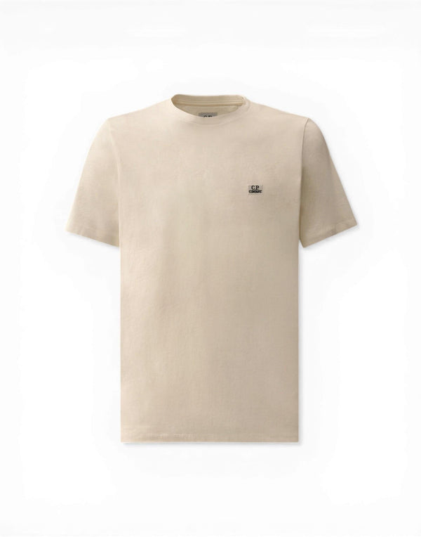 RCCMTS726A005100W 103 30/1 Jersey Short Sleeve Logo Patch T-Shirt RCCMTS726A005100W 103 C.P. Company 
