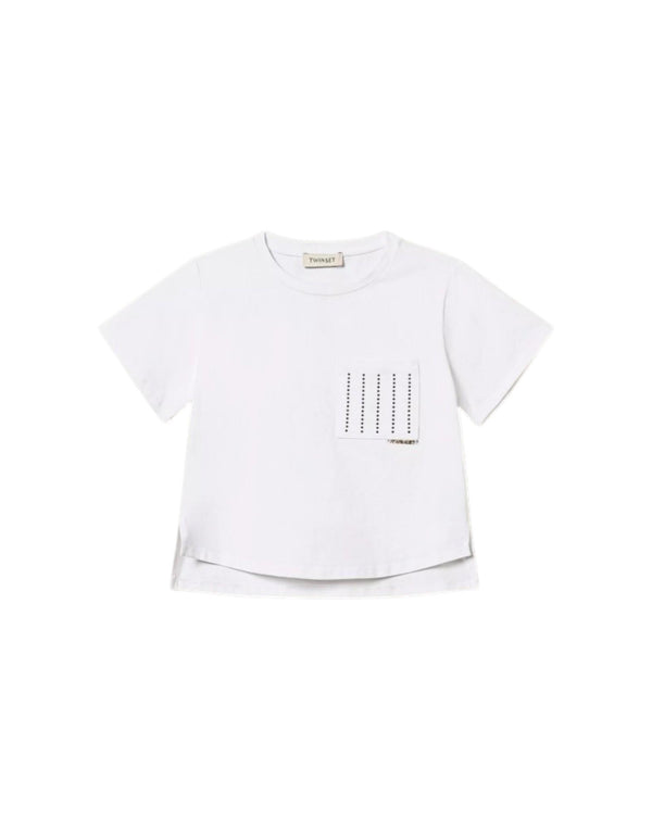 261GJ2092 00526 T-shirt con borchie 261GJ2092 00526 Twinset 