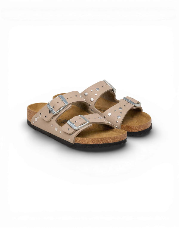 1031708 GRAY TAUPE Arizona Rivet Border Kids 1031708 GRAY TAUPE Birkenstock 
