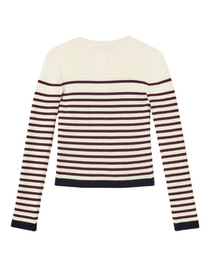 252GJ3035 12735 Maglia Lupetto a Righe 252GJ3035 12735 Twinset 