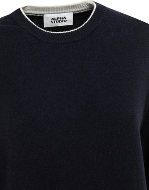 AU3100C 1001 Maglia Girocollo AU3100C 1001 Alpha Studio 