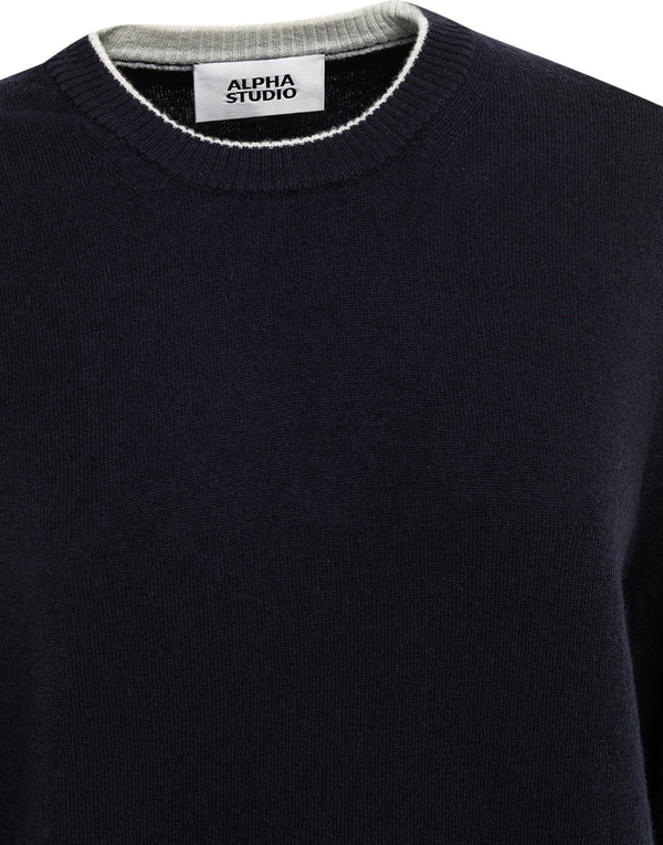 AU3100C 1001 Maglia Girocollo AU3100C 1001 Alpha Studio 