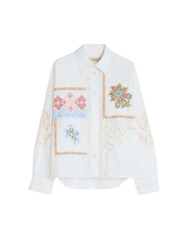 Weekend Max Mara Camicia ricamata con pizzo Camicia donna bianco