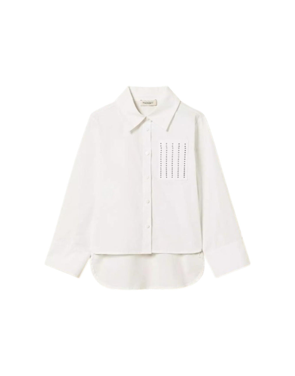 261GJ2018 00526 Camicia in popeline con borchie 261GJ2018 00526 Twinset 