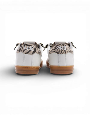 P448 John Zebra White Sneaker donna zeb sab immagine 4