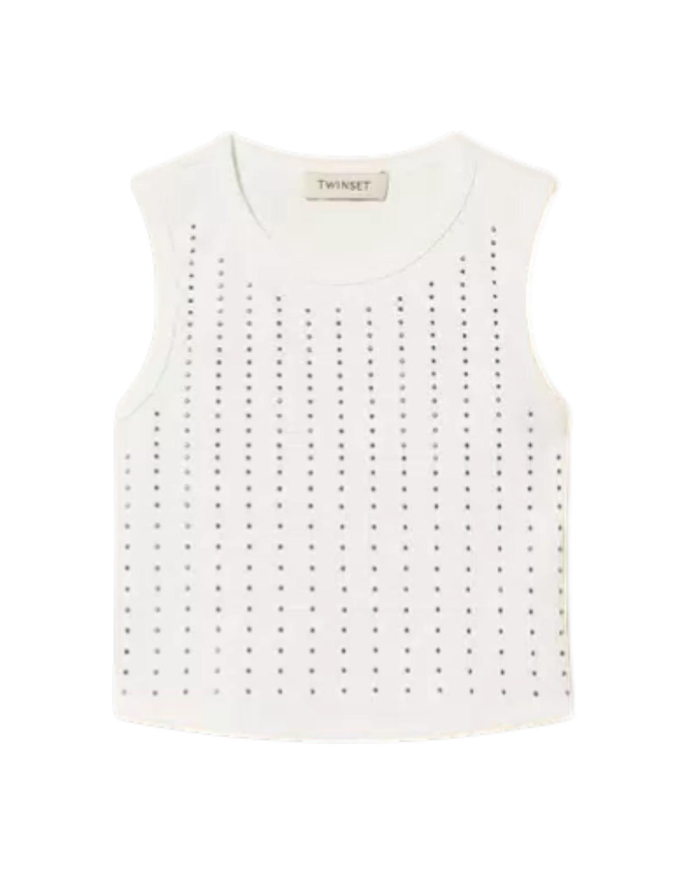 261GJ2240 00526 Top a costine con borchie 261GJ2240 00526 Twinset 