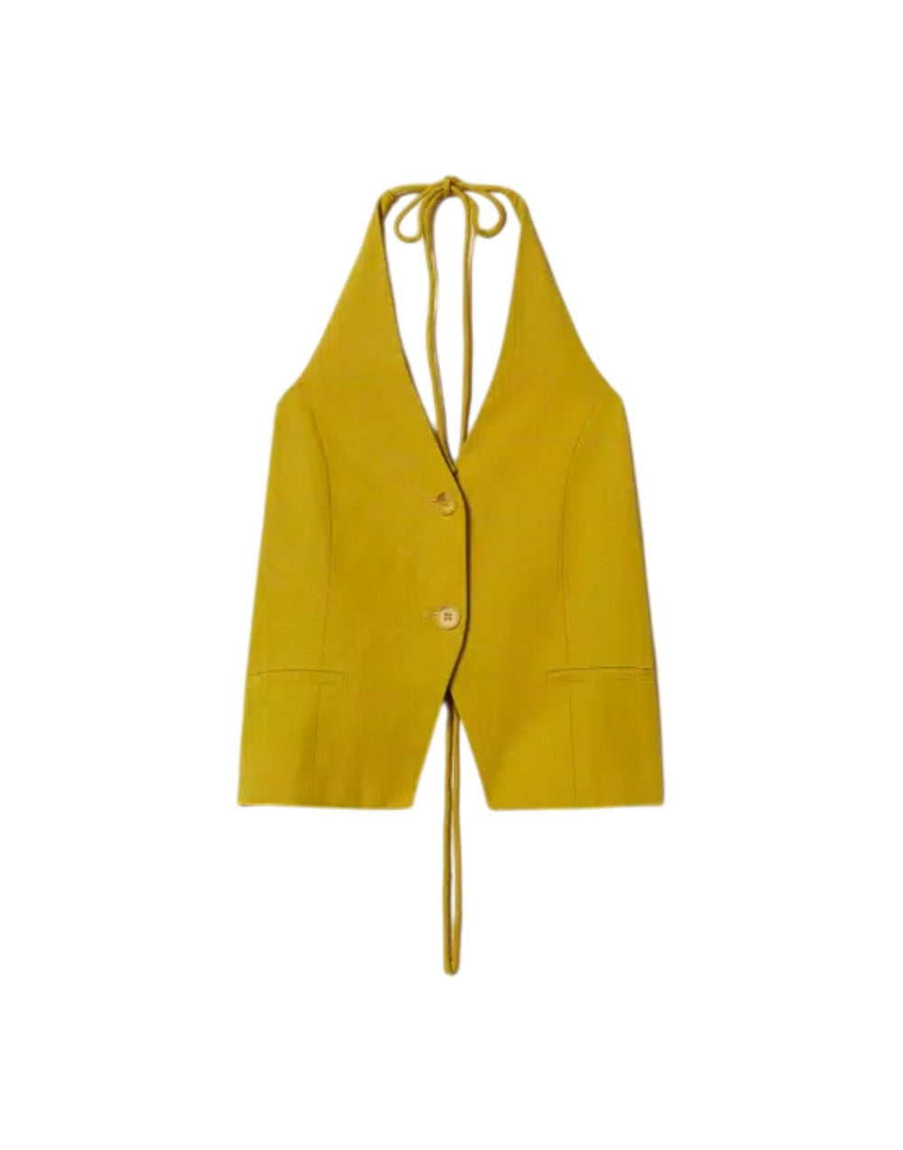 261TT2551 12117 Gilet halter in misto lino 261TT2551 12117 Twinset 