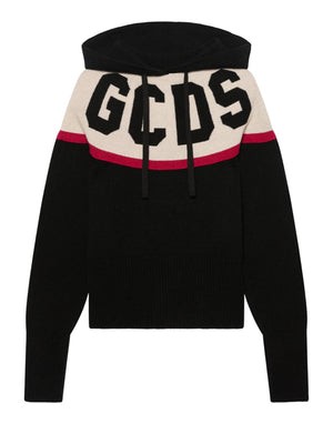 B2CW1918KI9 99 Felpa corta con cappuccio B2CW1918KI9 99 GCDS 