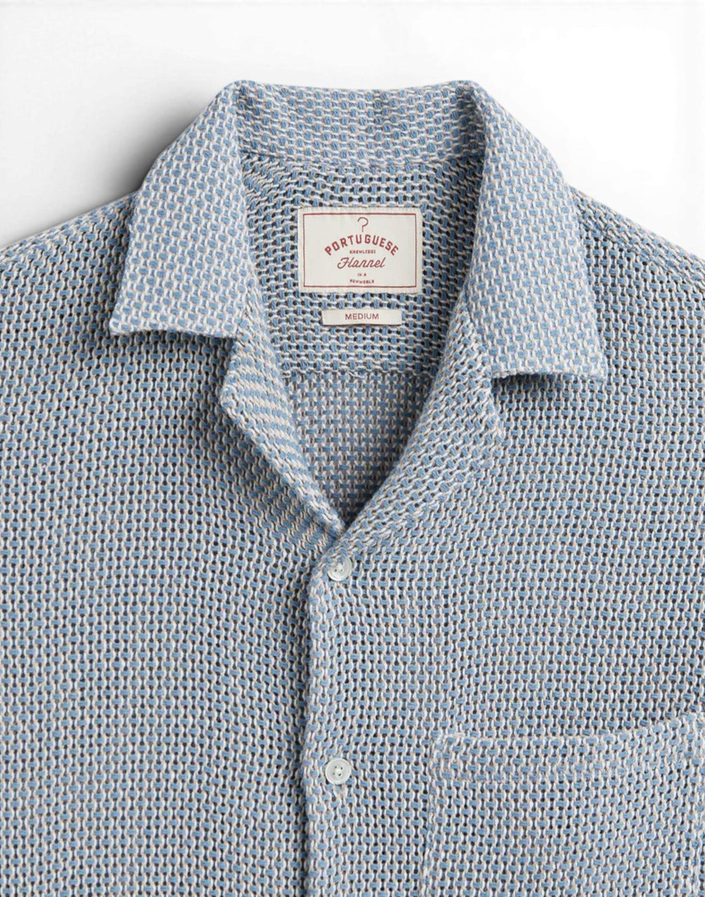 SS26.004 PASTELBLU agora shirt SS26.004 PASTELBLU Portuguese Flannel 