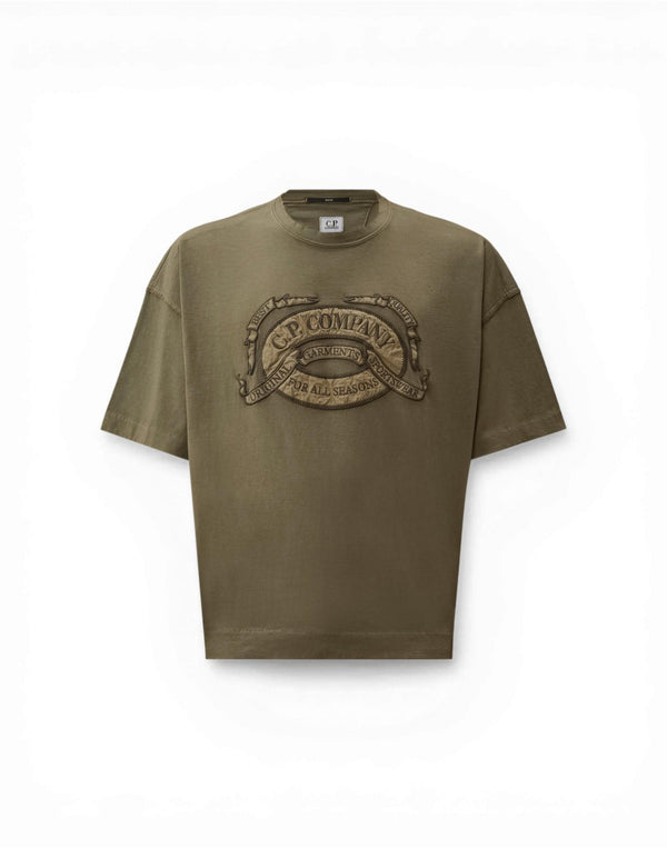 C.P. Company T-Shirts Short Sleeve T-shirt uomo verde