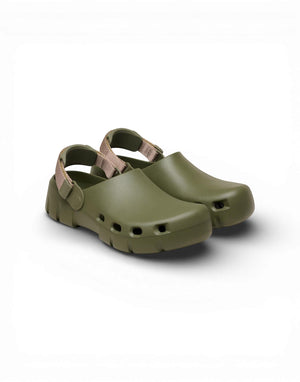 Birkenstock Birki Flow TEX Sandalo uomo verde immagine 2