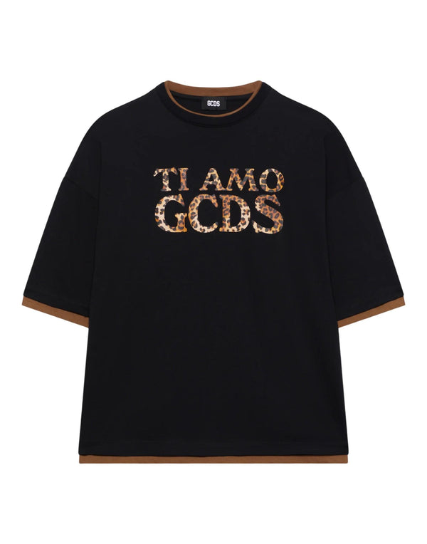 B2XW2325JF1 99 T-shirt logo B2XW2325JF1 99 GCDS 