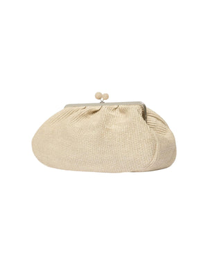 Weekend Max Mara Pasticcino Bag Large effetto rafia Borsa donna beige immagine 2